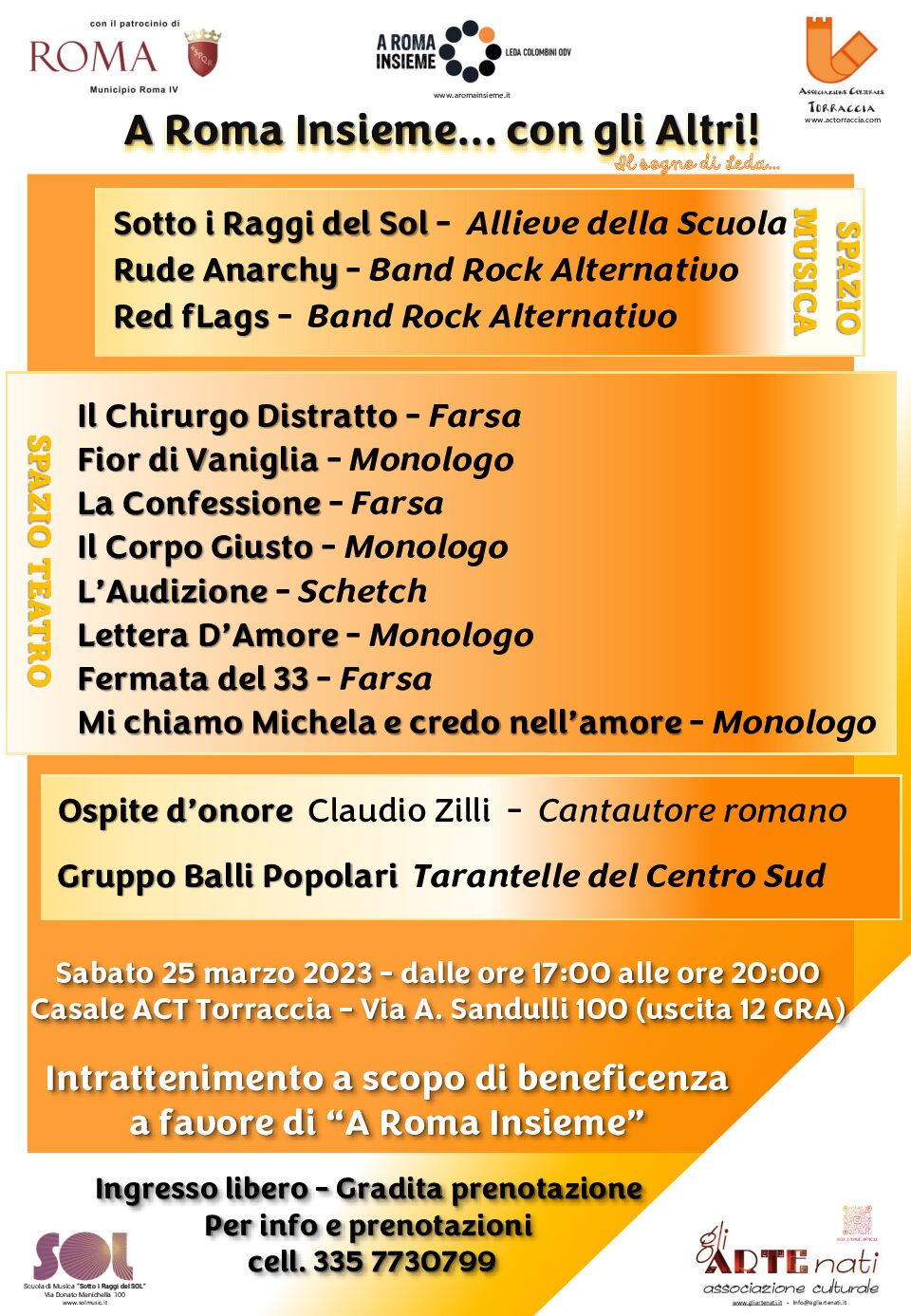 25 Marzo tutti al Casale ACT!